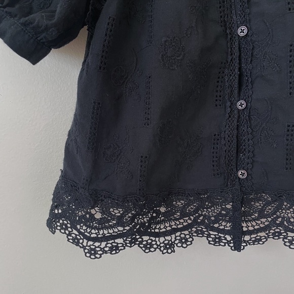 Zara Black Lace Top - Picture 3 of 4